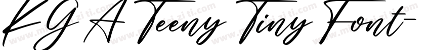 KG A Teeny Tiny Font字体转换